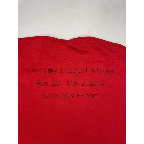 VINTAGE Miami Gay & Lesbian Film Festival 2004 Graphic T-shirt Men Medium Red - Picture 4 of 6